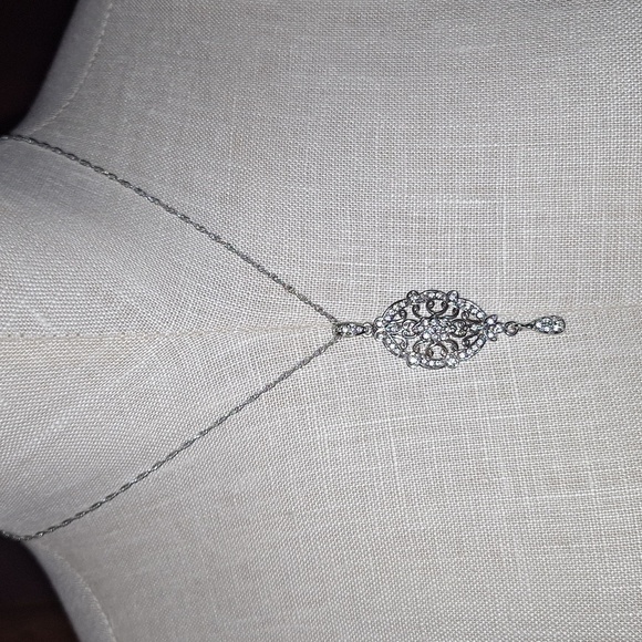 Cookie Lee Elegant Baroque Wire Wrapping Design Tear Drop  Necklace - Picture 1 of 4